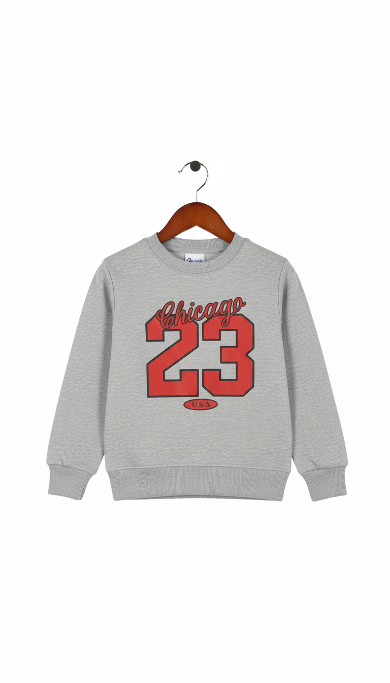 Kids Unisex Chicago 23” graphic printed Sweatshirt – Everyday Comfort & Sporty Look