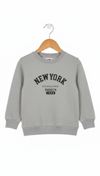 Kids High Density “New York ” Printed Sweatshirt – Casual & Cozy