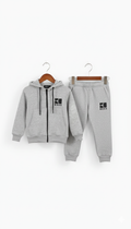 Kids Fleece Tracksuit - Winter Warm Hoodie & Trouser with Boss Style Logo