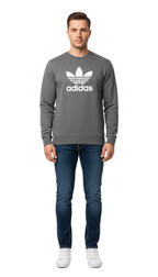 Men's Sweatshirt with Adidas High Density Logo on front