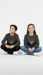 Kids Unisex “Paris High Density”Printed Sweatshirt – Smart & Comfortable
