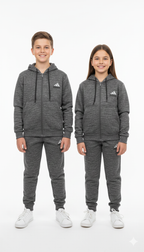 Kids Fleece Tracksuit - Winter Warm Hoodie & Trouser Set Unisex ADIDAS LOGO