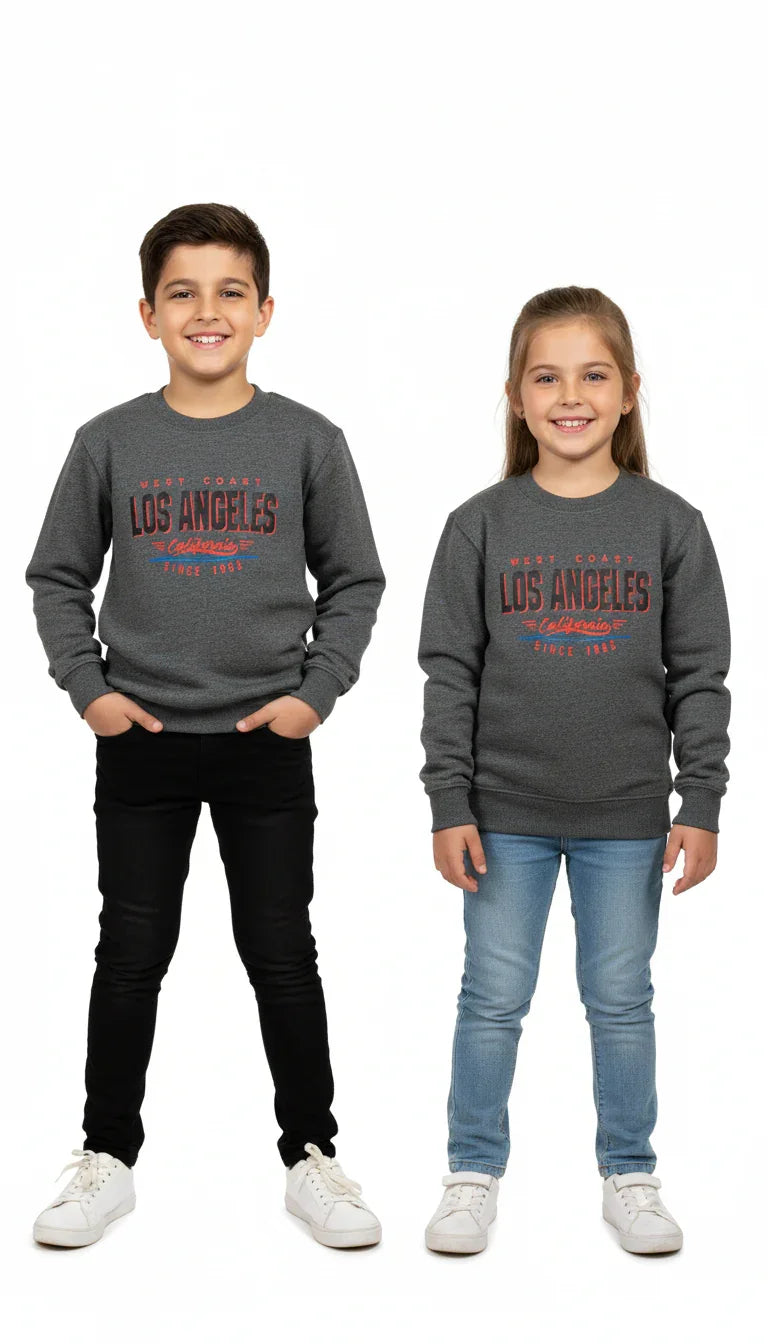 Kids  “West Coast Los Angeles – California  Printed Sweatshirt – Comfortable & Stylish