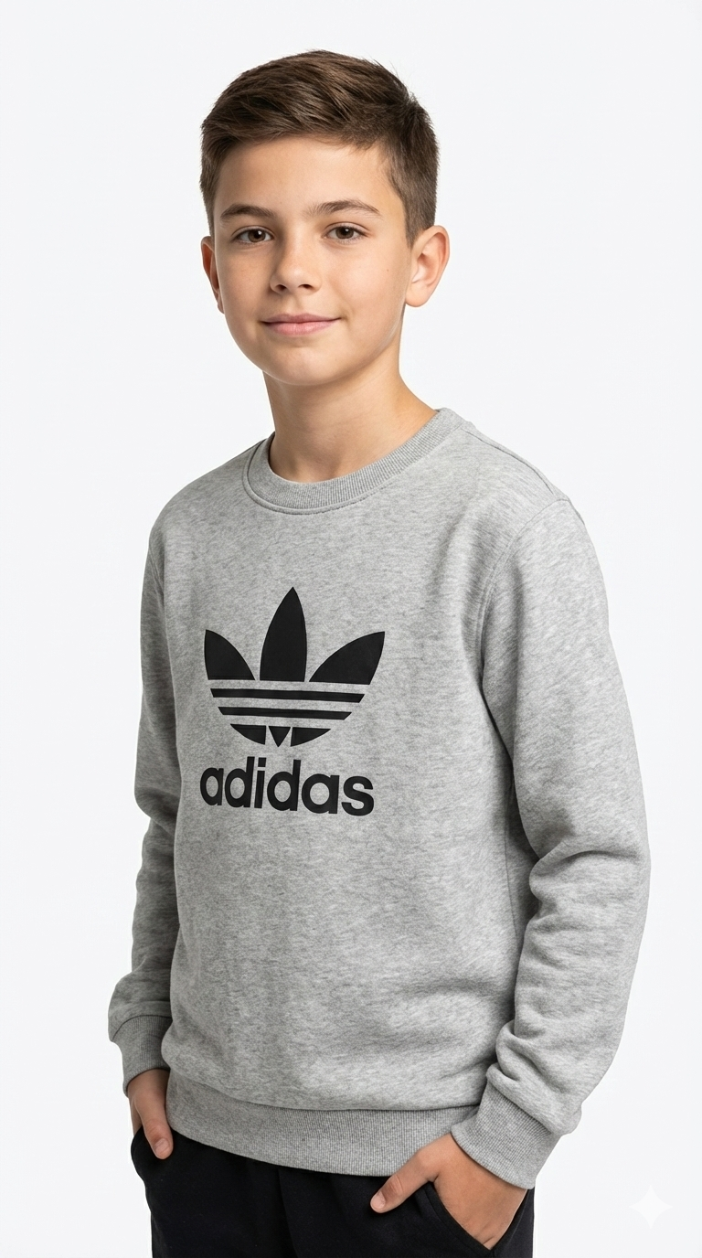 Kids Unisex Adidas High Density Printed Sweatshirt – Casual Comfort & Trendy Style