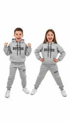 Kids' "Boston Authentic"  High Density Printed Varsity Hoodie & Jogger Set