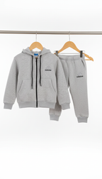 Kids Fleece Tracksuit - Winter Warm Hoodie & Trouser Set Unisex ADIDAS LOGO