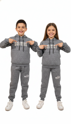 Kids' "Boston Authentic"  High Density Printed Varsity Hoodie & Jogger Set