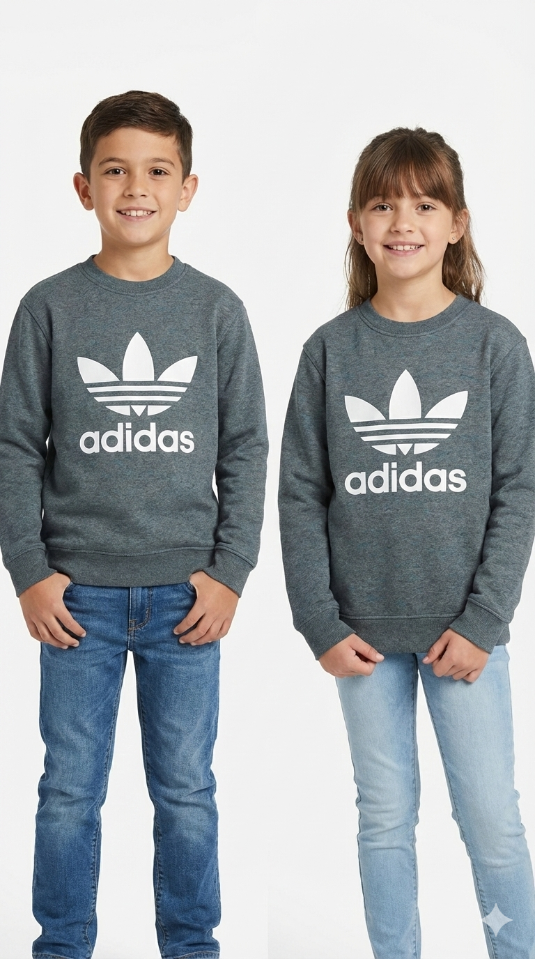 Kids Unisex Adidas High Density Printed Sweatshirt – Casual Comfort & Trendy Style