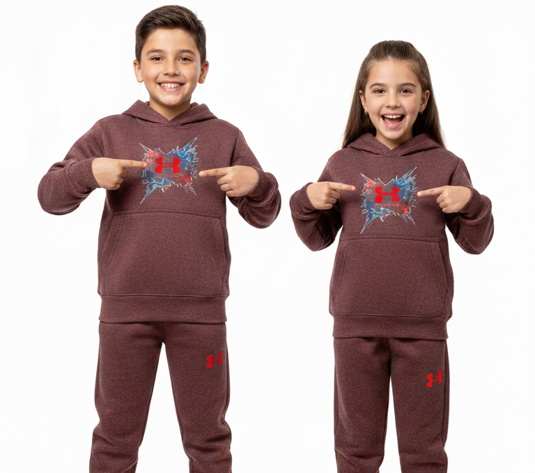 Kids' Under Armour high density degsie Tracksuit Set – 2-Piece Hoodie & Joggers