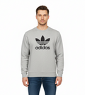 Men's Sweatshirt with Adidas High Density Logo on front