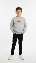 Kids Embossed Balenciaga  Printed Sweatshirt – Modern & Comfortable