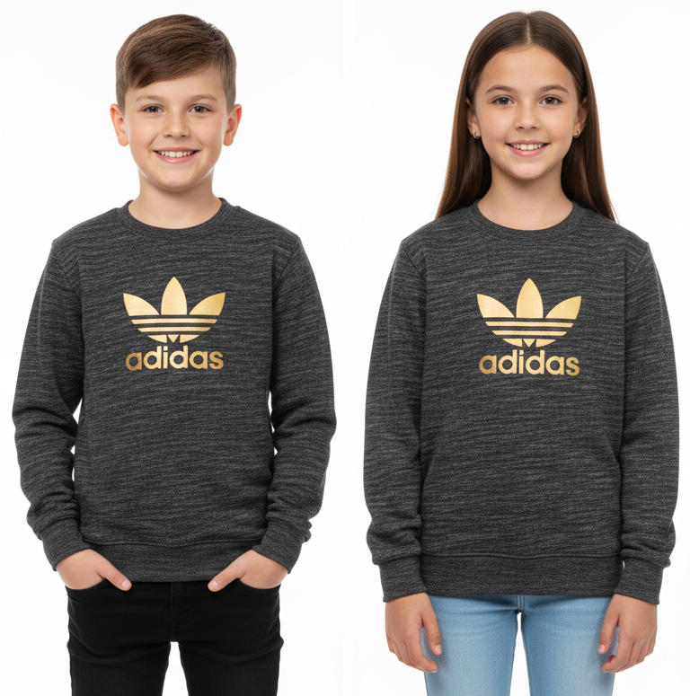 Kids Unisex Adidas High Density Printed Sweatshirt – Casual Comfort & Trendy Style