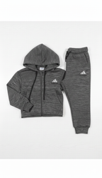Kids Fleece Tracksuit - Winter Warm Hoodie & Trouser Set Unisex ADIDAS LOGO