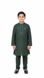 Kids Eastern Wear: Boys Embroidered Kurta Trouser Set – Festive Collection (Age 5-13 Years)