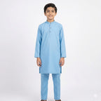 Sky Blue Summer Kurta for boys.