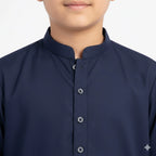 Navy Blue Boys Kameez Shalwar classic style