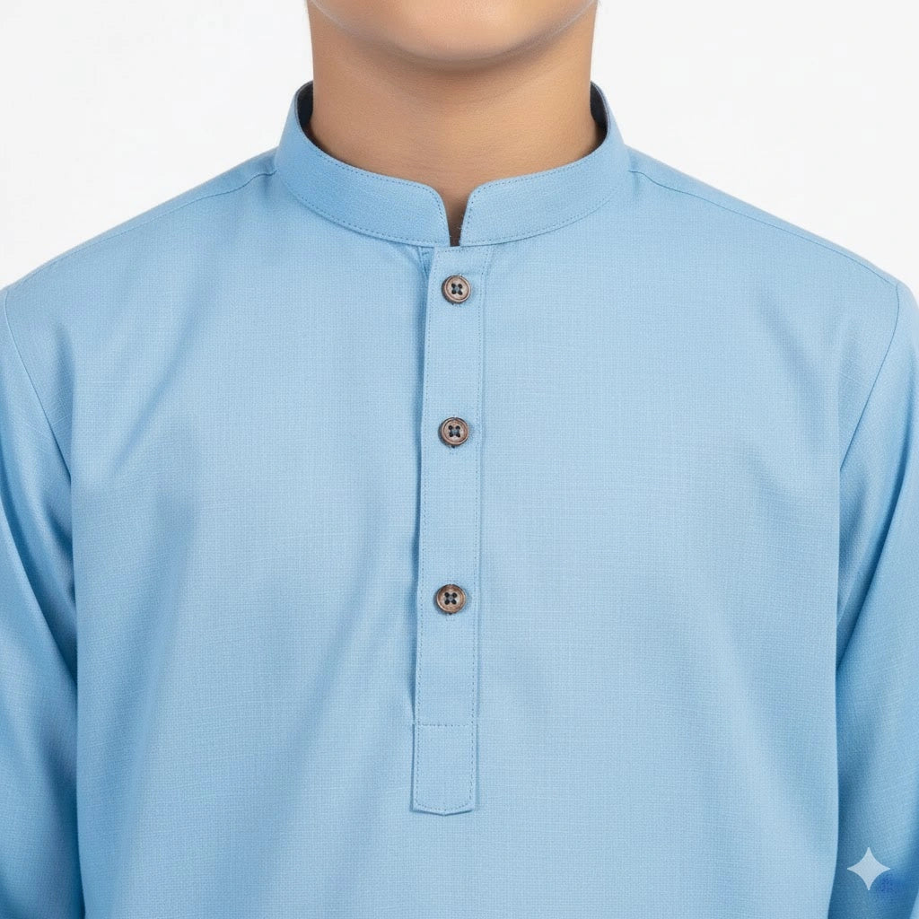 Sky Blue Summer Kurta for boys