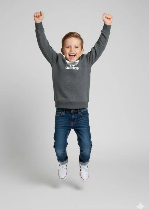 Kids Unisex Adidas High Density Printed Sweatshirt – Casual Comfort & Trendy Style