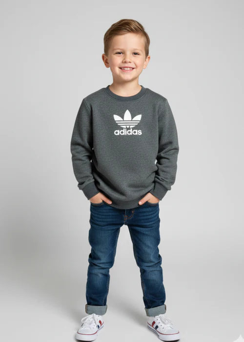 Kids Unisex Adidas High Density Printed Sweatshirt – Casual Comfort & Trendy Style