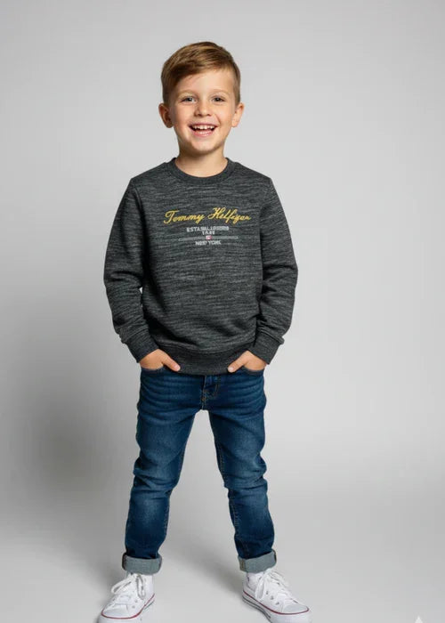 Kids Sweatshirt Printed with High Density “TOMMY HILFIGER  – New York”  – Classic & Comfortable