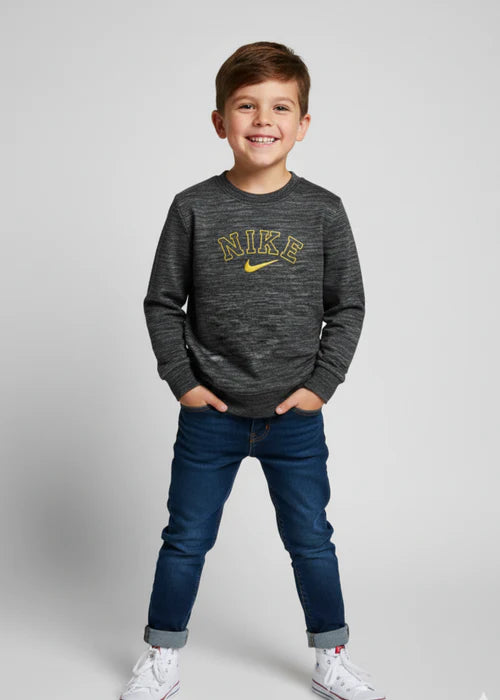 Kids Unisex NIKE High Density Printed Sweatshirt – Casual Comfort & Trendy Style