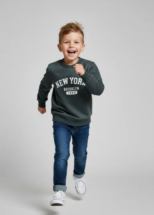 Kids High Density “New York ” Printed Sweatshirt – Casual & Cozy