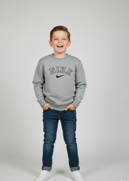 Kids Unisex NIKE High Density Printed Sweatshirt – Casual Comfort & Trendy Style